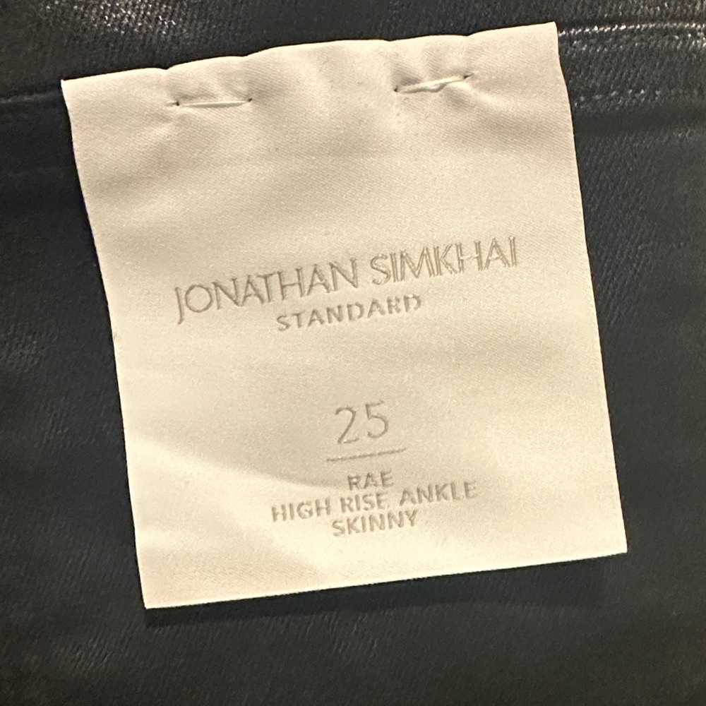 Jonathan Simkhai Black High Rise Ankle Skinny Jeans